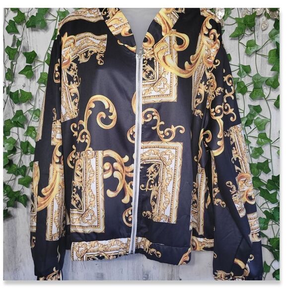 NWOT Baroque Patterned Jacket - Picture 1 of 10